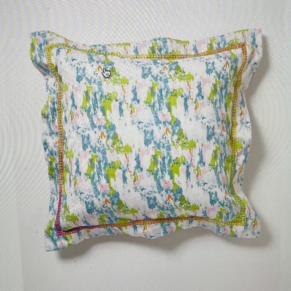 Anthropologie Reversible Day Glow Euro Sham Set